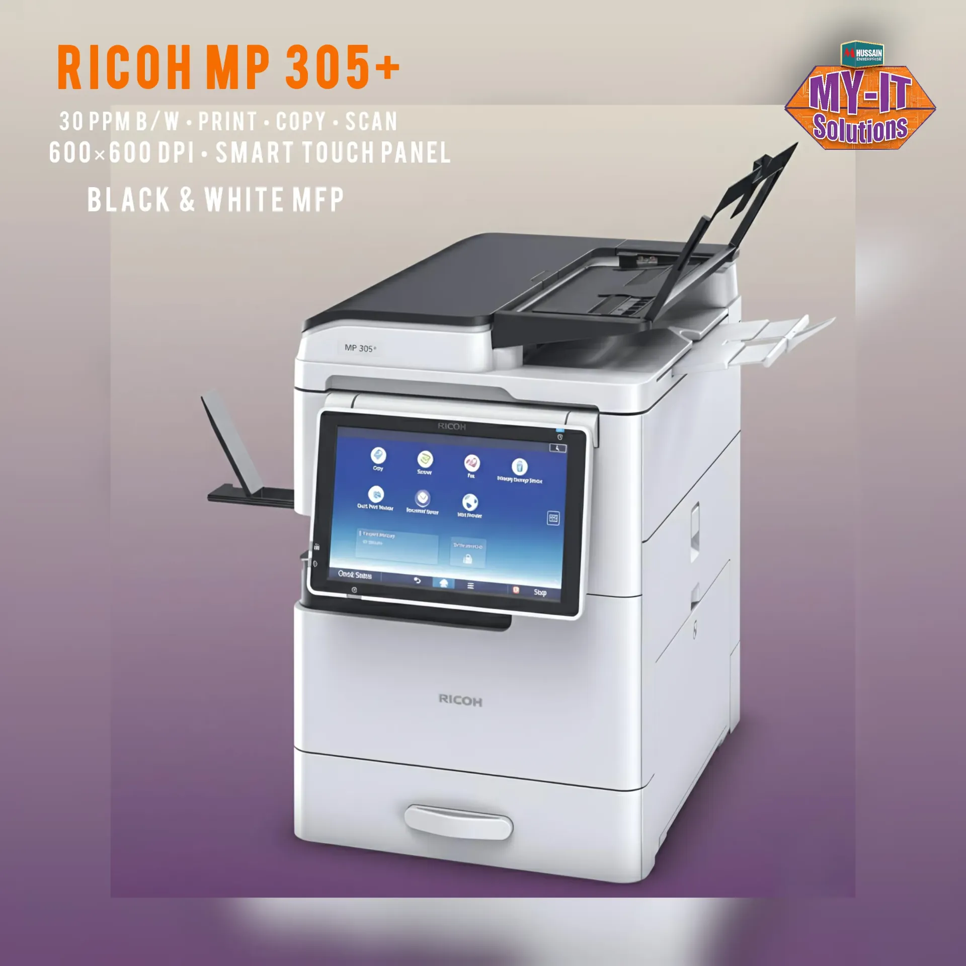 Ricoh MP 305+ Desktop Size (Black)